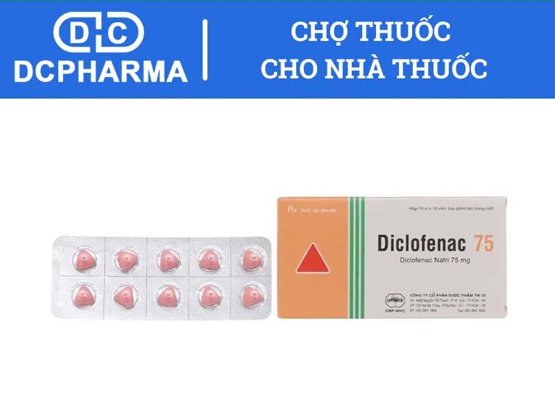 Thuốc giảm đau hạ sốt Diclofenac