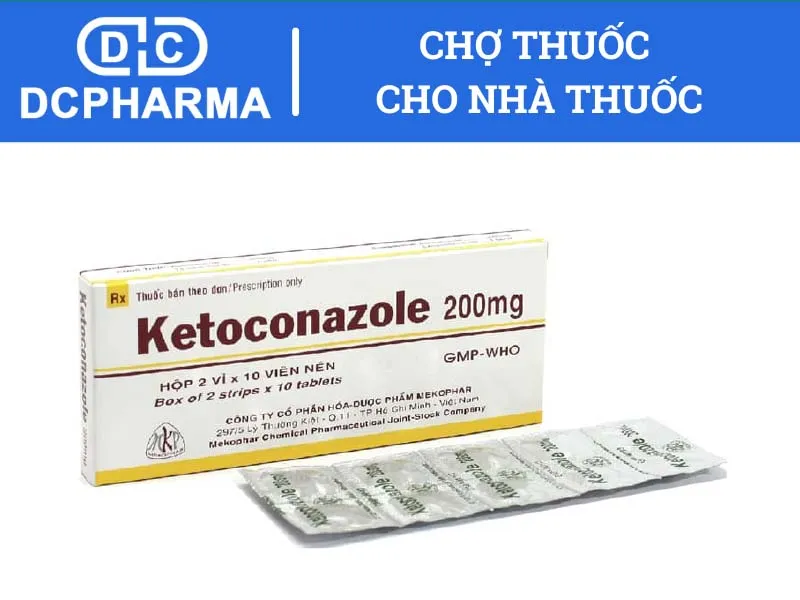 Thuốc chống nấm dạng uống Ketoconazole 200mg