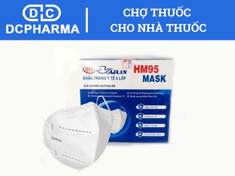 khẩu trang n95 không van 5 lớp HM95