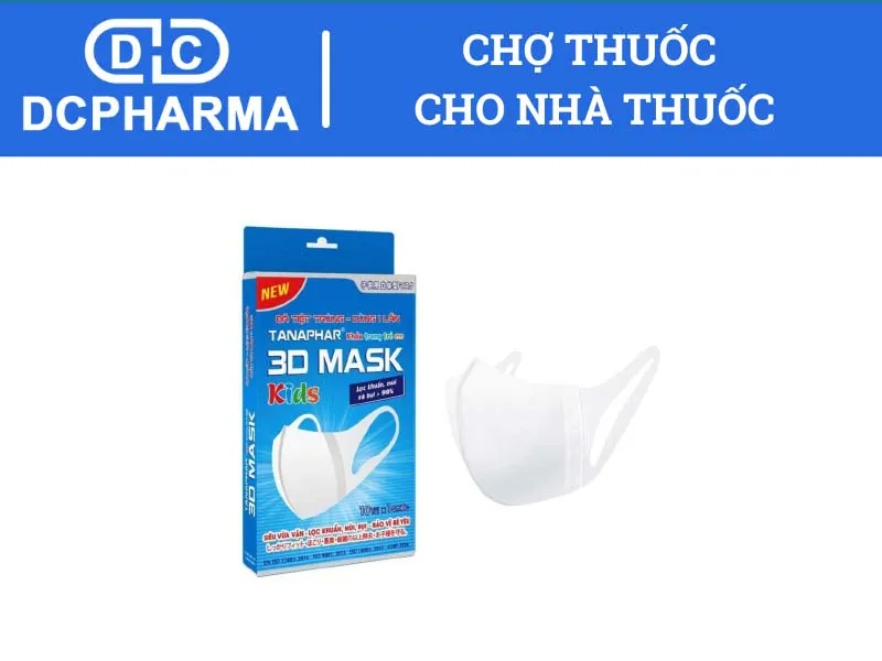 Khẩu trang Tanaphar 3D Mask Kids hộp 10 cái