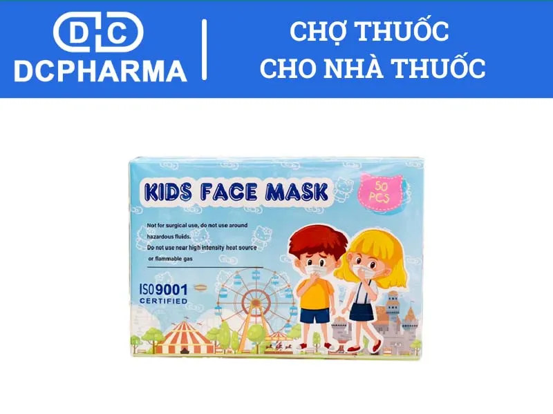 Khẩu trang trẻ em Kids Face Mask hộp 50 chiếc Trường Mạnh