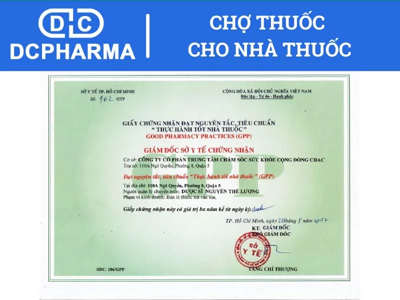 Phạm vi kinh doanh của nhà thuốc