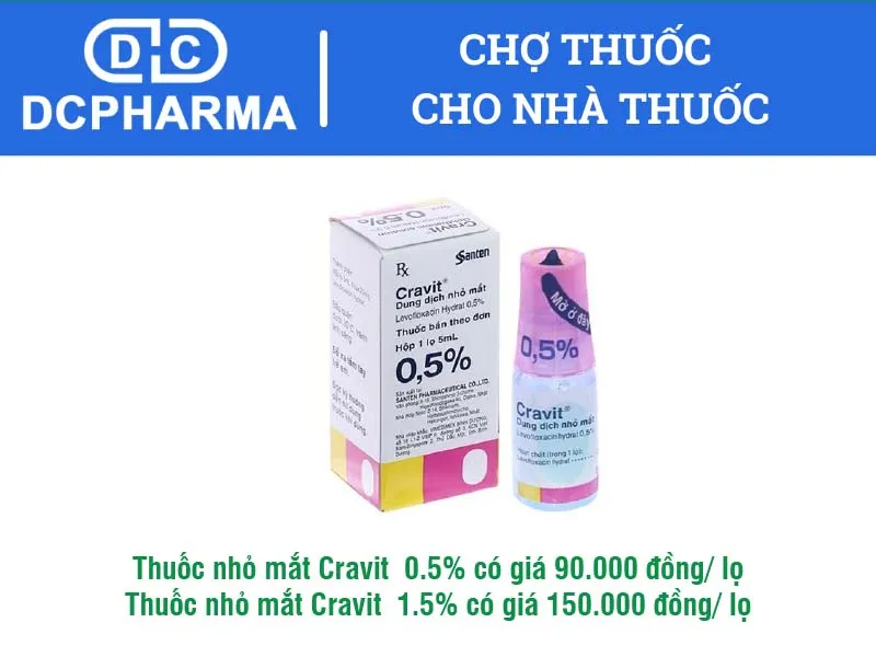 Giá thuốc nhỏ mắt Cravit 