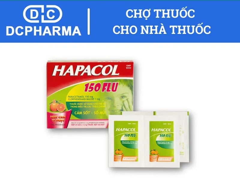 thuốc đặc trị sổ mũi cho bé Hapacol