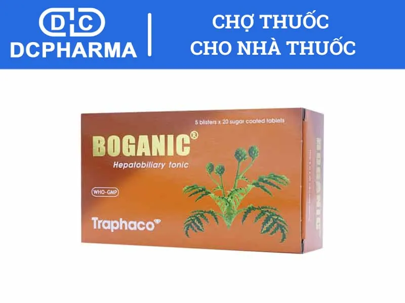 Thuốc trị nóng gan nổi mụn Boganic