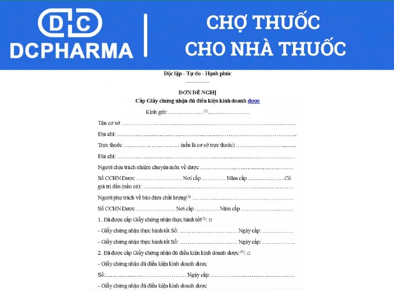 Hồ sơ đăng ký kinh doanh nhà thuốc