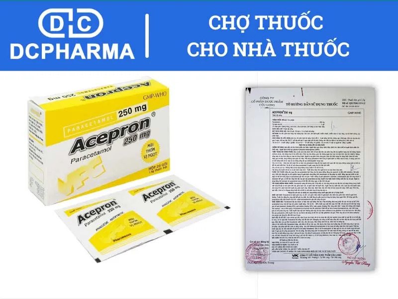 Giá thuốc Acepron Paracetamol 250mg