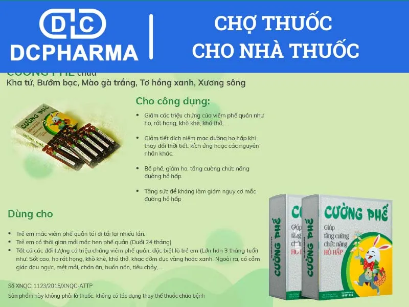 Thuốc ho Cường phế có tốt không?