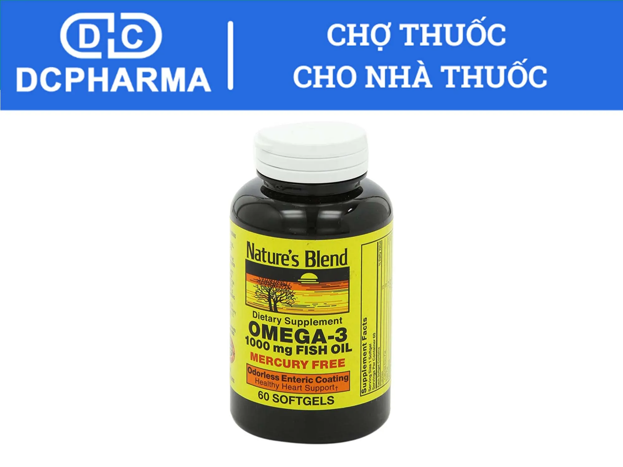 Thuốc omega 3 của Mỹ Odorless omega 3 fish oil Nature’s Blend