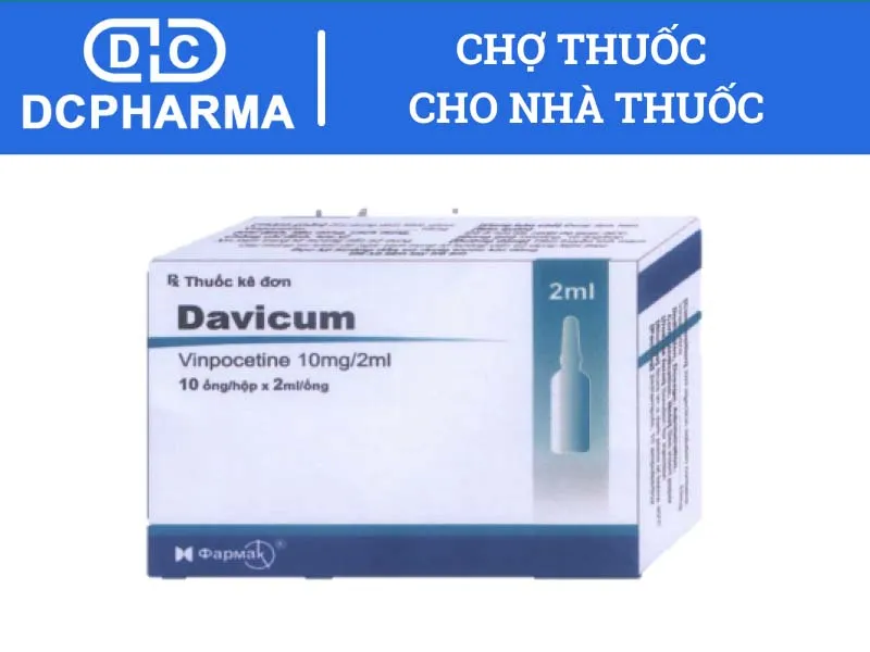 Thuốc bổ não dạng tiêm Davicum Vinpocetine 