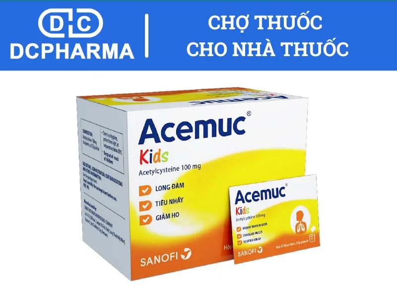 Thuốc long đờm cho trẻ Acemuc