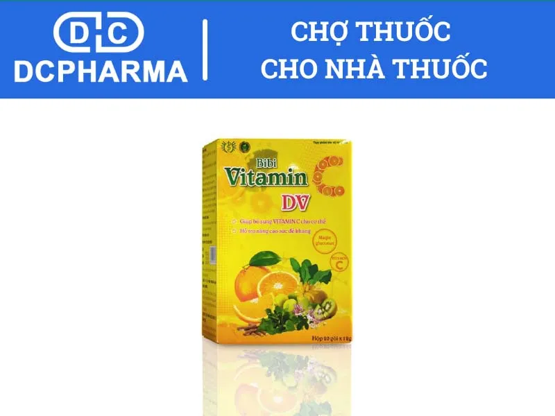 Bibi Vitamin C hộp 20 gói x 12g dạng thạch Dược Vương