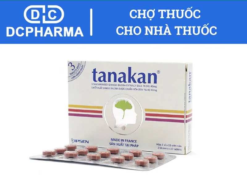 Tanakan - thuốc rối loạn tiền đình của Pháp