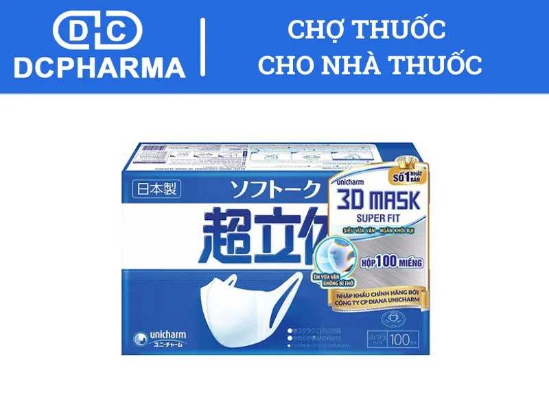 khẩu trang nhật 3d Unicharm