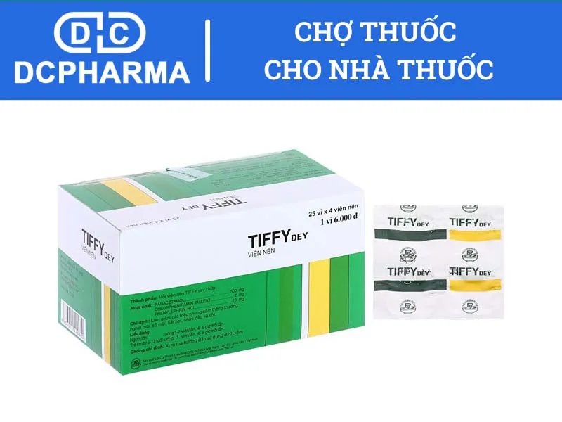 Thuốc hạ sốt cho người lớn Tiffy