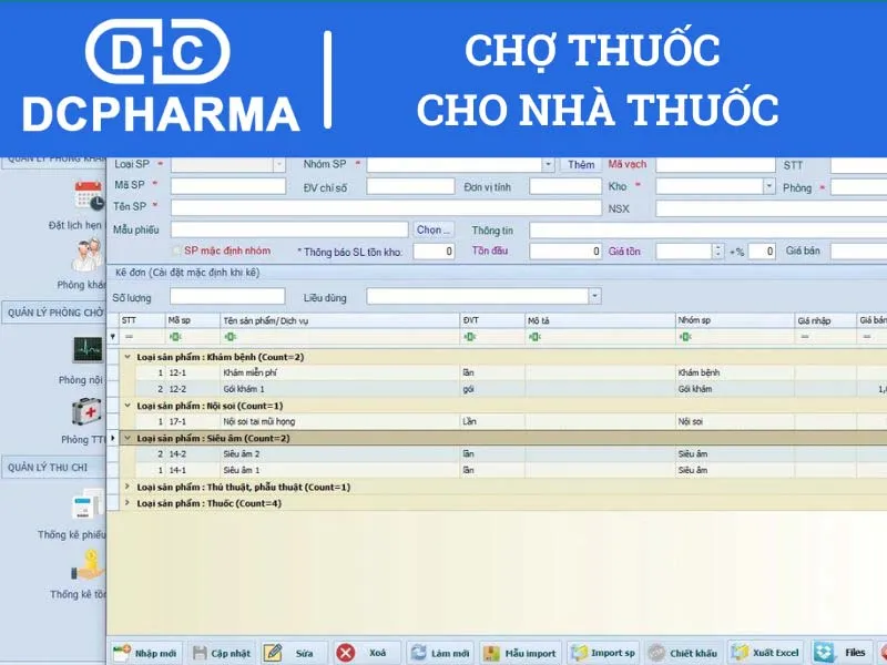 Phần mềm quản lý phòng khám TCSoft Medical