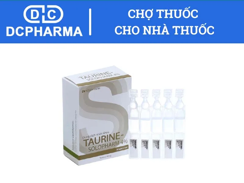 Thuốc nhỏ mắt dạng tép Taurine Solopharm 4%