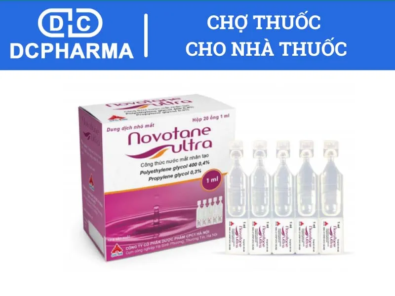 Thuốc nhỏ mắt dạng tép Novotana Ultra