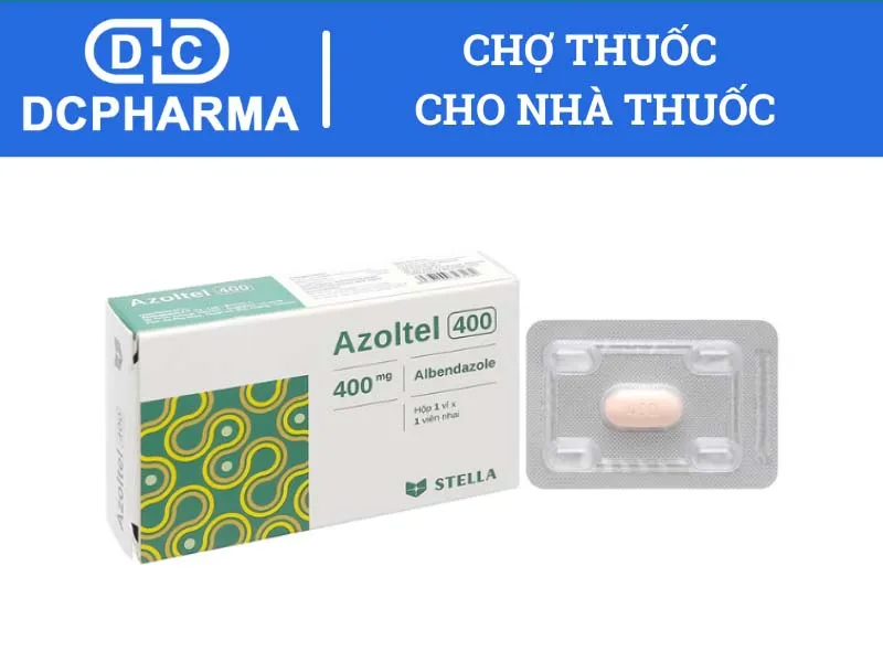 Thuốc tẩy giun Azoltel 400