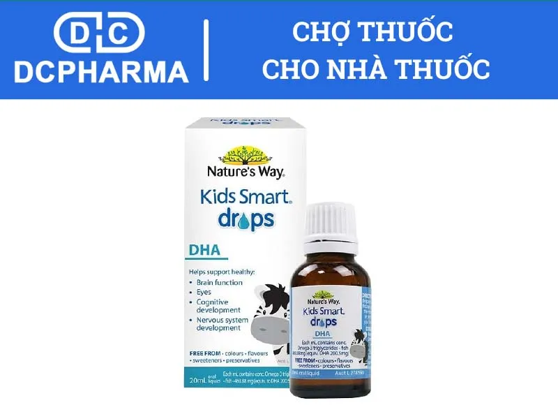 Thuốc bổ não cho trẻ chậm phát triển Nature's Way Kids Smart Drops DHA