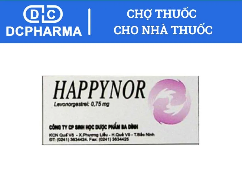 Happynor 0.75 mg - thuốc tránh thai chất lượng cao